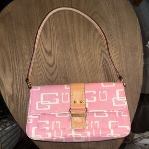 NWOT Guess Pink Monogram Purse/Clutch